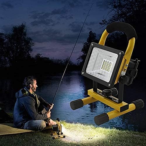 Generic Spot Lighting LED Rechargeable Work Light Outdoor, 30W 24 LED Portable Flood Light Emergency Spotlight with 360° Portable Hand Lamp Waterproof for Camping Security Garden Traveling Fishing S