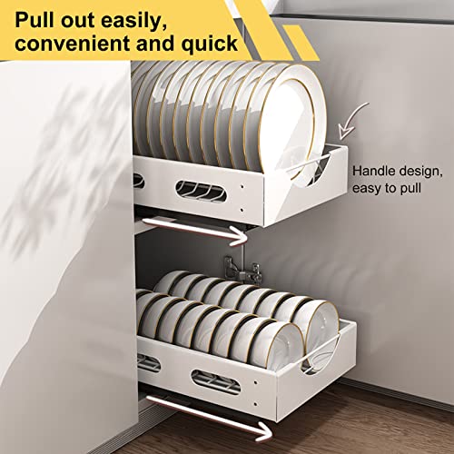 Dinves Pull Out Drawers For Kitchen Cabinets, Slide Out Metal Drawer Shelf, Pull Out Cabinet Organizer, Under Sink Organizers In Kitchen, Pantry, Bathroom #TOP4