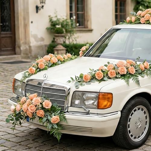 Image of 100Pcs Real Looking Orange Artificial Rose Flower Heads, Foam Fake Roses for DIY Wedding Decorations Baby Shower Centerpieces Home Party Valentine's Day Mother's Day Decor