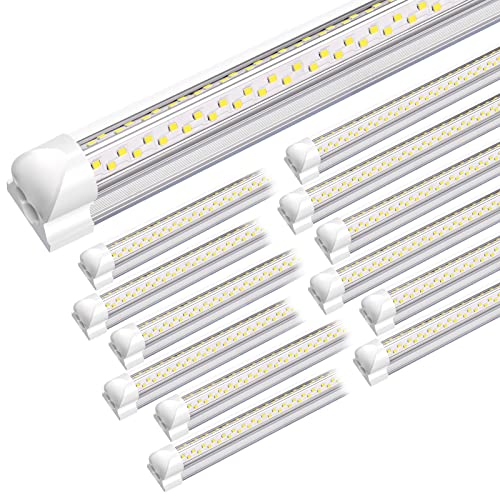 ELEKICO 8Ft Led Shop Light, Super Bright 100W 15000LM 5000K Led Shop Light 8Ft, Durable Save 70% More Energy LED Shop Lights 8 Foot with Plug for Garage Warehouses Shops 12 Pack ELEKICO 8Ft Led Shop Light, Super Bright 100W 15000LM 5000K Led Shop Light 8Ft, Durable Save 70% More Energy LED Shop Lights 8 Foot with Plug for Garage Warehouses Shops 12 Pack