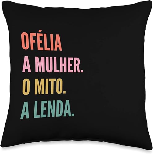 Funny Portuguese First Name Design - Ofélia Throw Pillow