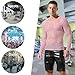 QiaTi Men's Fishnet Shirt Mens Fishnet Top Mesh Transparent Long Sleeve Muscle T-Shirt Net Undershirt Top