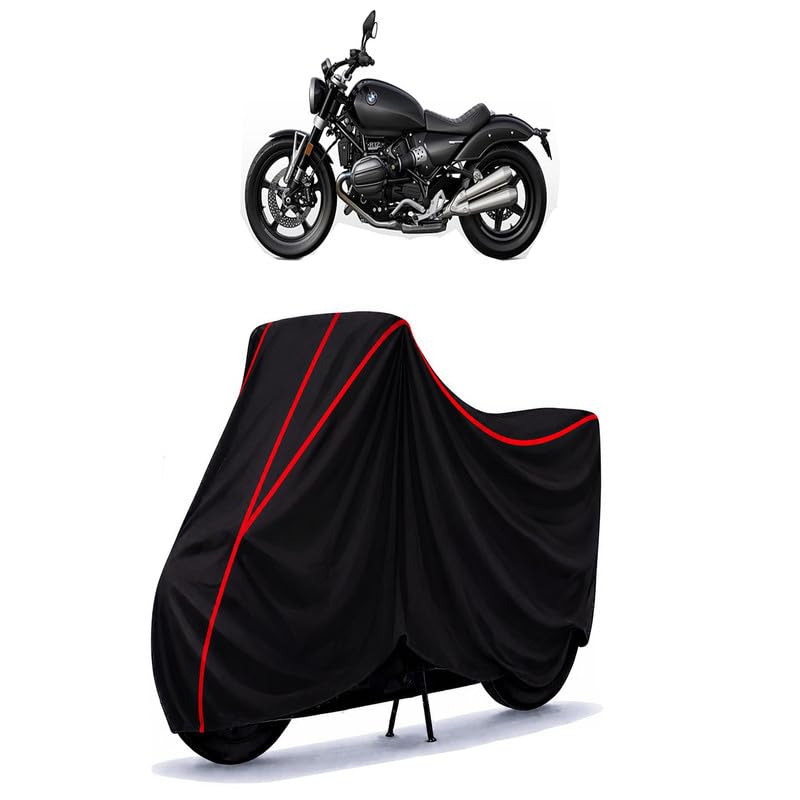 Image of R 12 Water Resistant Bike Cover for All Motorcycles & Scooters | Heavy Duty Premium Taffeta Fabric | UV Protection, Dustproof, Scratchproof | All Weather Two Wheeler Body Cover with Elastic Bottom