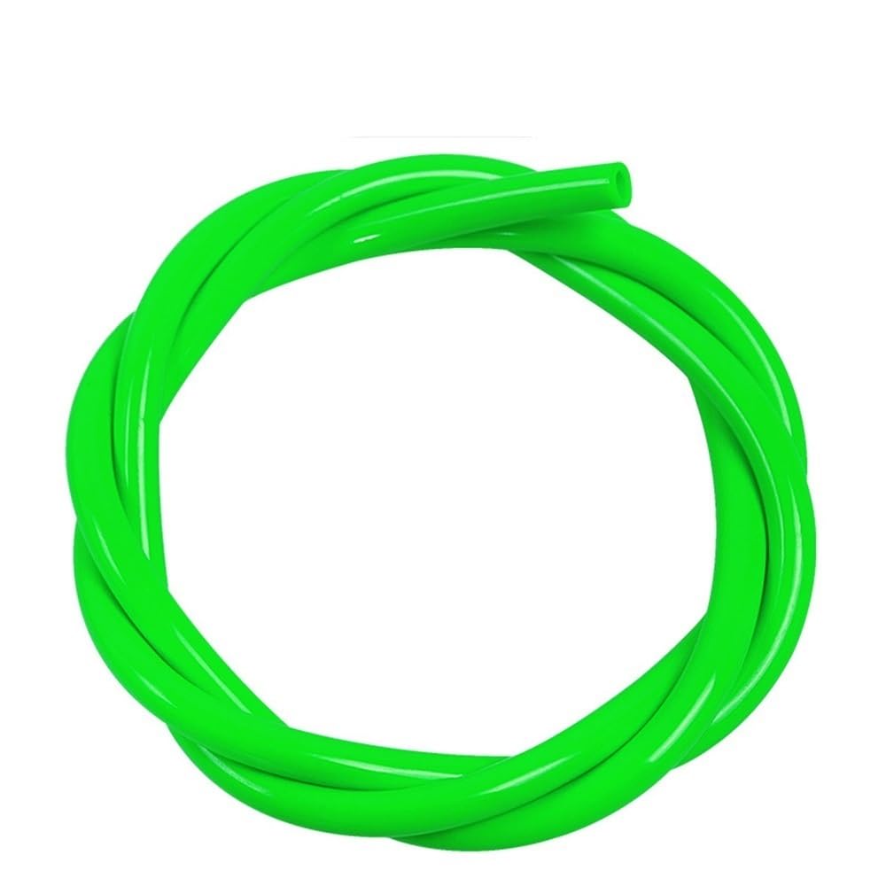 Flexible Hollow Tube Green Silicone Hollow Tube High Elasticity, 1meter Length Air Compressor Hose 1 piece(Green,1M*5MM*7MM)