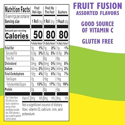 Fruit Roll-Ups, Fruit by the Foot and Gushers Fruit Flavored Snacks Variety Pack, Gluten Free, 16 Pouches, 10.2 oz