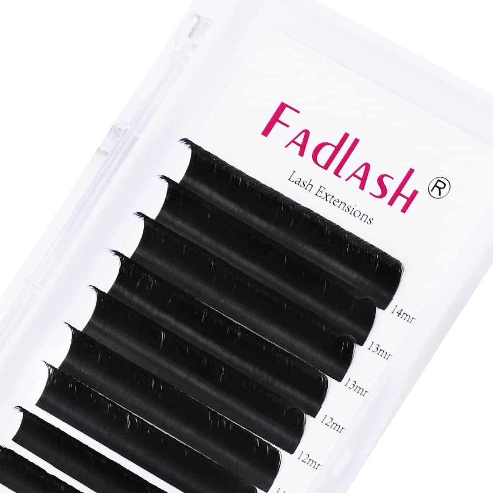 Easy Fan Lashes 0.07 C Curl 814mm Mixed Tray Easy Fan Russian Lashes