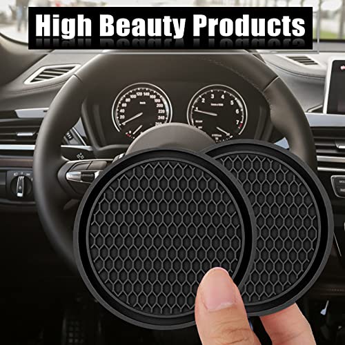 Juego de 4 insertos antideslizantes universales para portavasos de coche de silicona miniatura 7