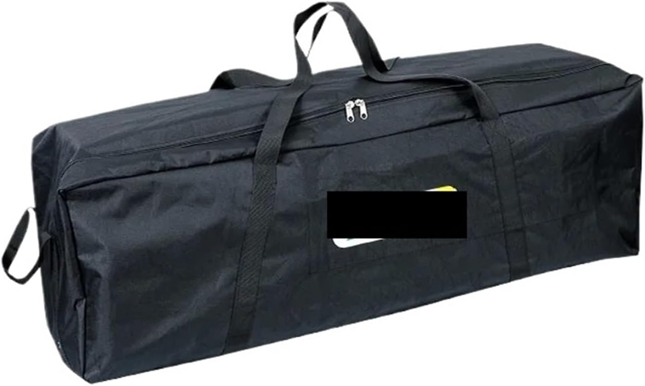 Cushion Storage Bag Cushion Storage Bag Waterproof and Dustproof Large Outdoor Box with Strong Zipper Furniture Black and Gray(Medium Black)