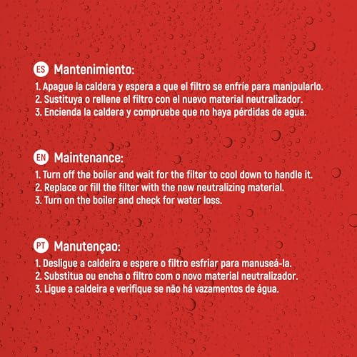 Miniatura 6 de Material Neutralizador De Ácido Condensados Para Caldera De Condensación. Recambio Para Filtro Neutral Acid De La Marca Bbagua. Envase De 500 Gramos. Bbagua.