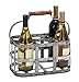 Deco 79 New Metal Wine Holder, 13 by 7-Inch
