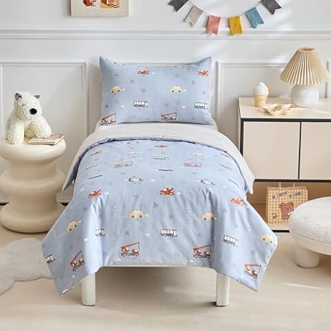 DuShow Cotton Toddler Duvet And Pillowcase Set Cover