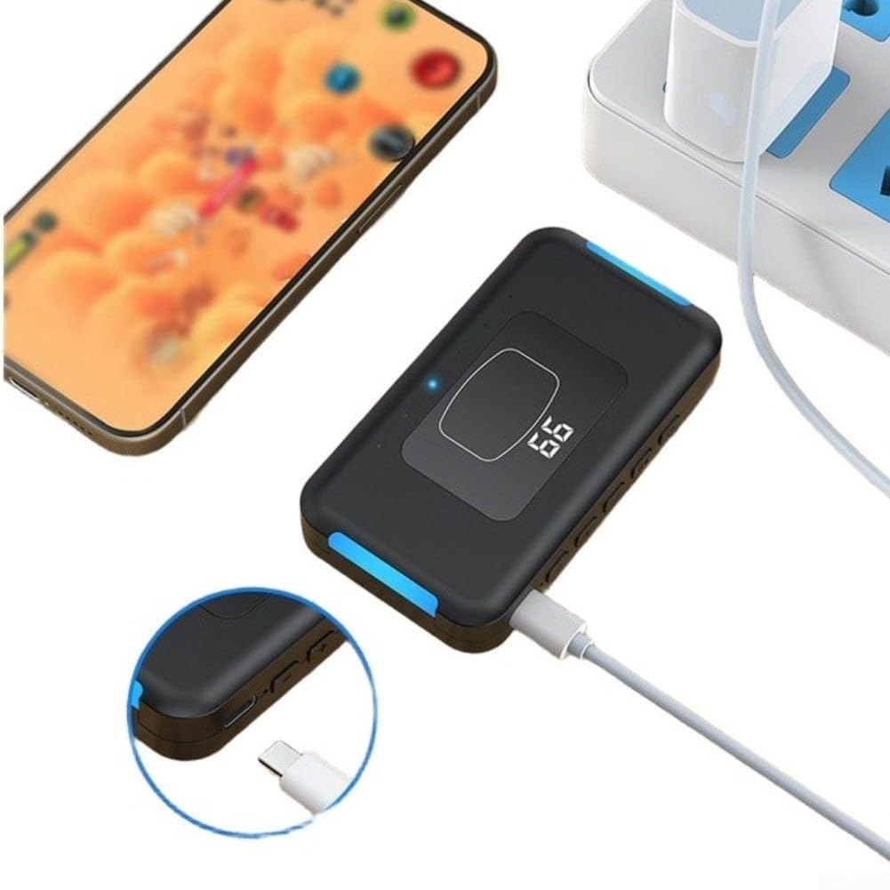 Tragbarer Bildschirm für Clicker 10x5.7cm ABS Schwarz(6-Clicker Controller)
