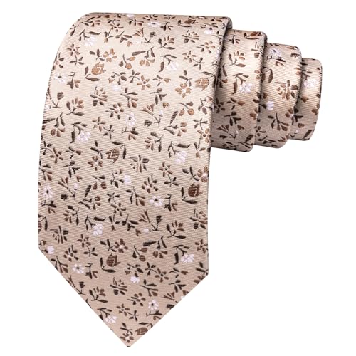 Image of Barry.Wang Ties for Men Silk Tie Sets Polka Dot Woven Necktie Pocket Square Cufflinks Business Wedding