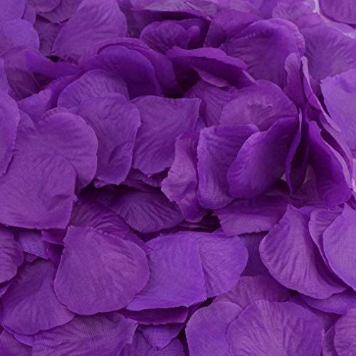 Obmwang 2000 Pcs Artificial Silk Rose Petals For Wedding Party Favors Decoration And Vase Home Decor Wedding Bridal Decoration. Purple #TOP5