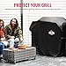 Grillman Premium BBQ Grill Cover. Rip-Proof & Waterproof (64" L x 24" W x 48" H, Black) Top Heavy Duty Large Grill for Weber Spirit, Genesis, Charbroil, etc. Barbecue and Gas Covers