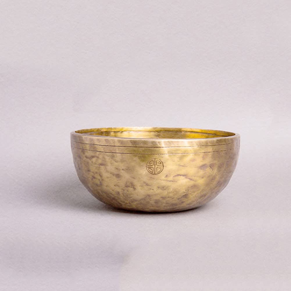 Campane tibetane, Campane tibetane, Campane tibetane per Meditazione, Design Antico, Adatte per Yoga, Meditazione, bilanciamento dei Chakra, Mantra Buddista Sacro dal Nepal (20 cm)