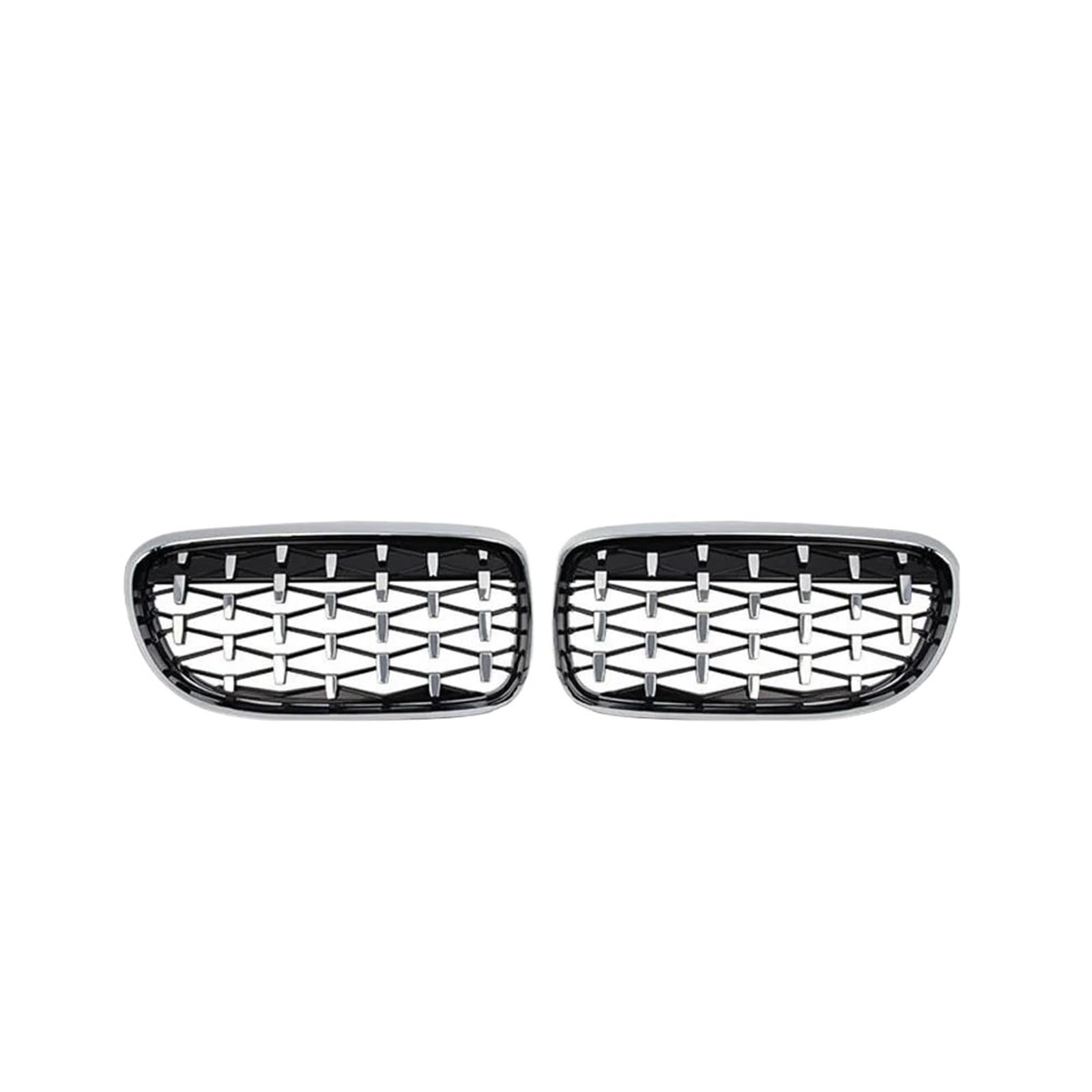 Parrilla delantera de riñón ABS plata para BMW E92 E93 LCI de 2 puertas de 2010 a 2013 4