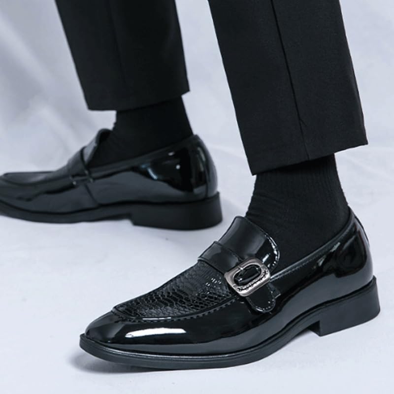 Men's Alligator Crocodile Print Oxfords Fashion Lace Up Dress Shoes Formal Business Oxford Weddings Prom2