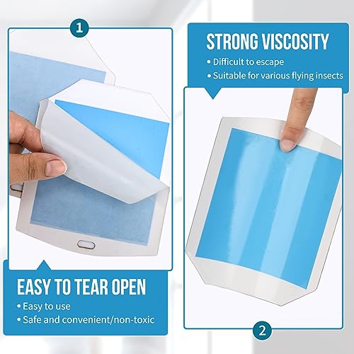 Image of OSVDO Trap Refills, Flying Insect Trap Refill Kit NO Device - 4 Pcs Glue Cards, Each Glue Card Lasts up to 65-Day or Until Full Flying Insect Trap (4 x Refills)