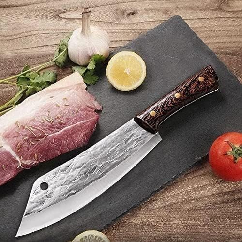 Meat cleaver, Knife Cleaver Chinese Chopping Knife Hand Forged Meat Cleaver Kitchen Knife Butcher Knife Meat Cleaver Chef Boning Knife Serbia Outdoor Knife Cutting Vegetable Cleaver Knife