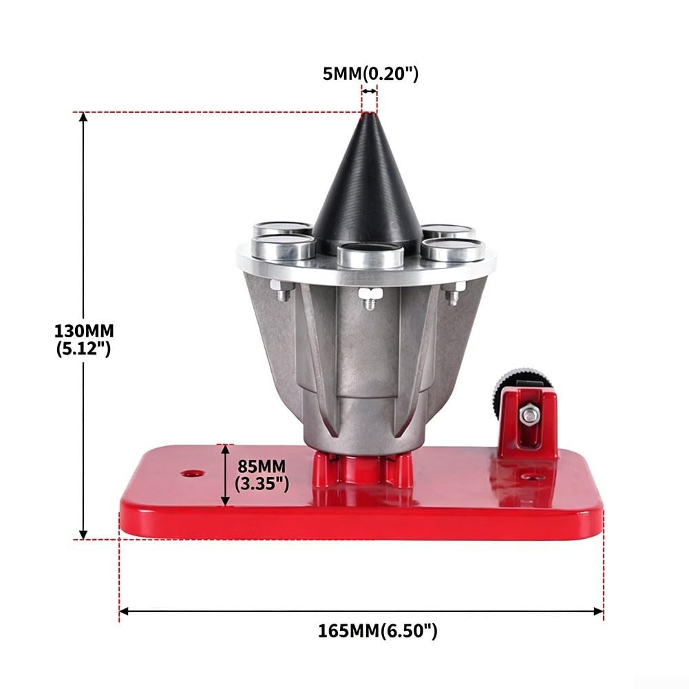 Equilibrador giratorio para cortacésped para un cuidado preciso del motor, equilibrador de cono de metal fundido a presión de zinc con mango de 25 mm (A)
