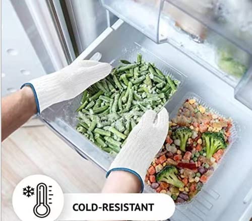 Hitzebeständige Küchenhandschuhe für drinnen und draußen, Hitzeschutzhandschuhe zum Kochen, Backen, Halten des Topfes, Handhabung des Grills usw.