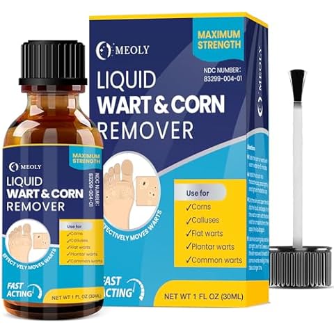 Salicylic Wart Removal Freeze Away: Fast-Acting Verrugas Removal Maximum Strength for Men and Women - Plantar Wart Genital Wart Corns Mole Calluses 30 ML Cover