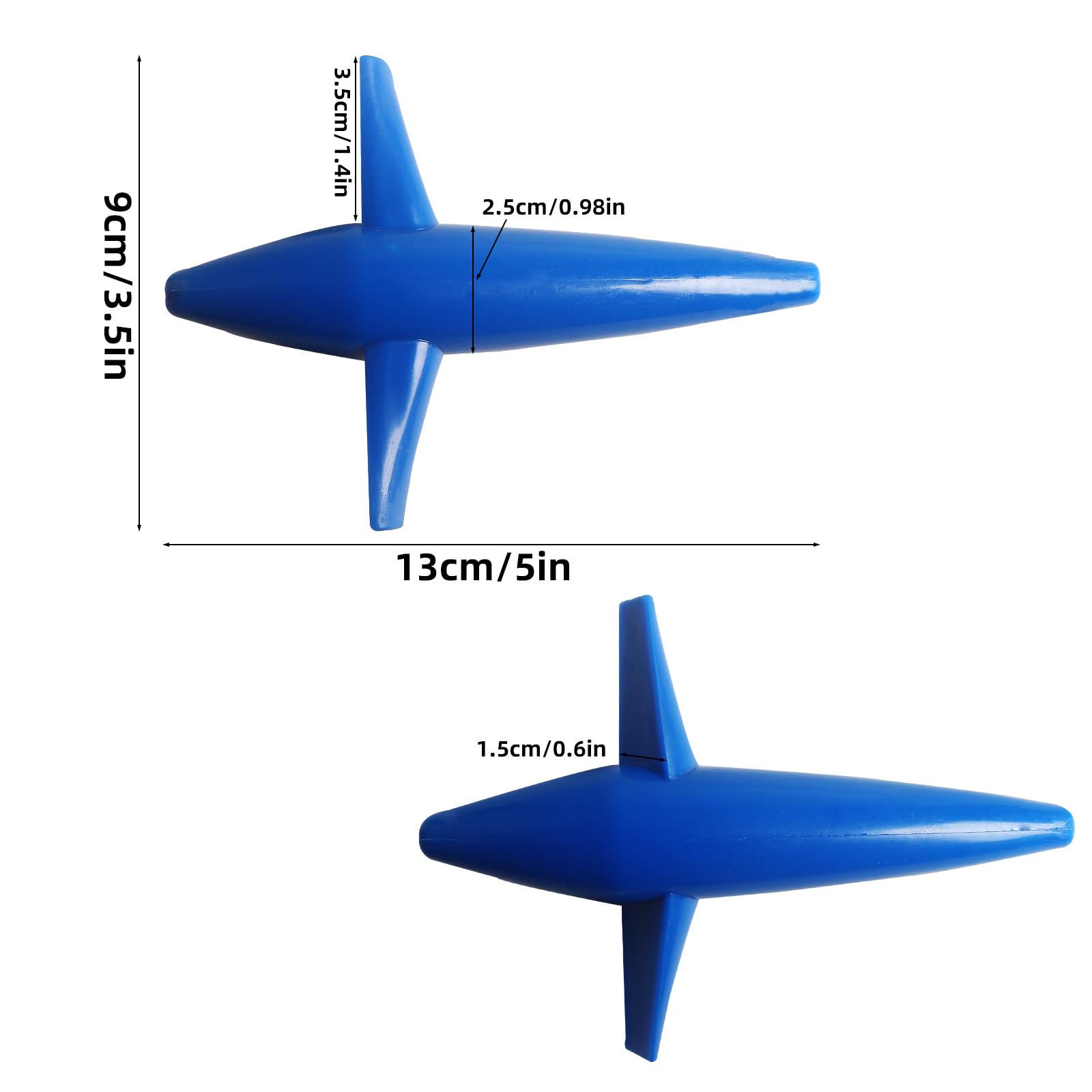 3pcs Trolling Bird Teaser 12,7 cm 38,0 g esche da pesca in acqua salata esche da pesca a traina esche da pesca