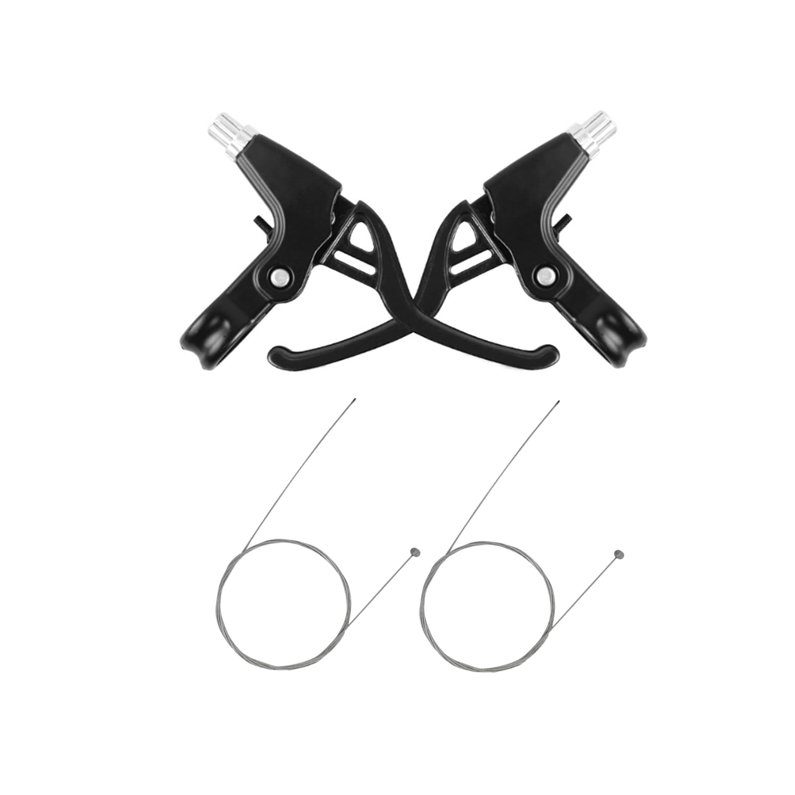 Verazquy 1 Pair Universal Bicycle Brake Levers, for MTB, BMX, Mountain, Road, Folding Bikes, Suitable for Adults and Kids, Comes with a Free Brake Cable Core.