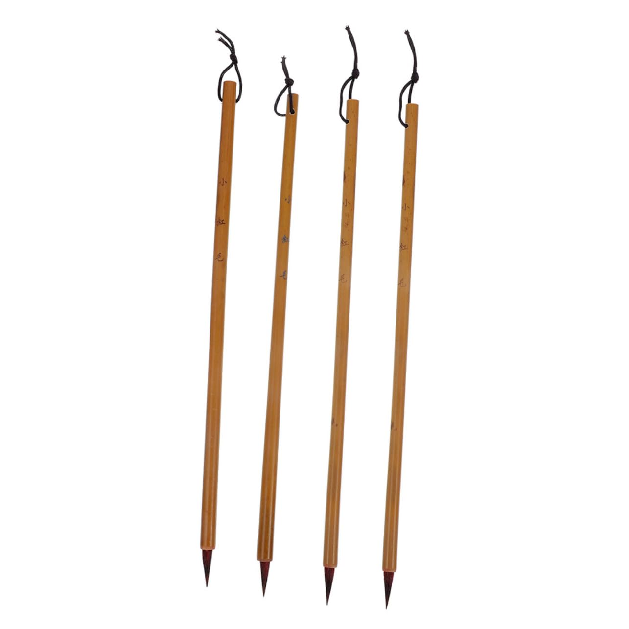 OSALADI 5 Set Pennello Da Scrittura Minuscolo Inchiostro Pennarello Ricaricabile Pennelli Per Calligrafia Penne Calligrafiche Cinesi Calligrafia Cinese A Pennello Palo Di Bambù 4 Pezzi*5