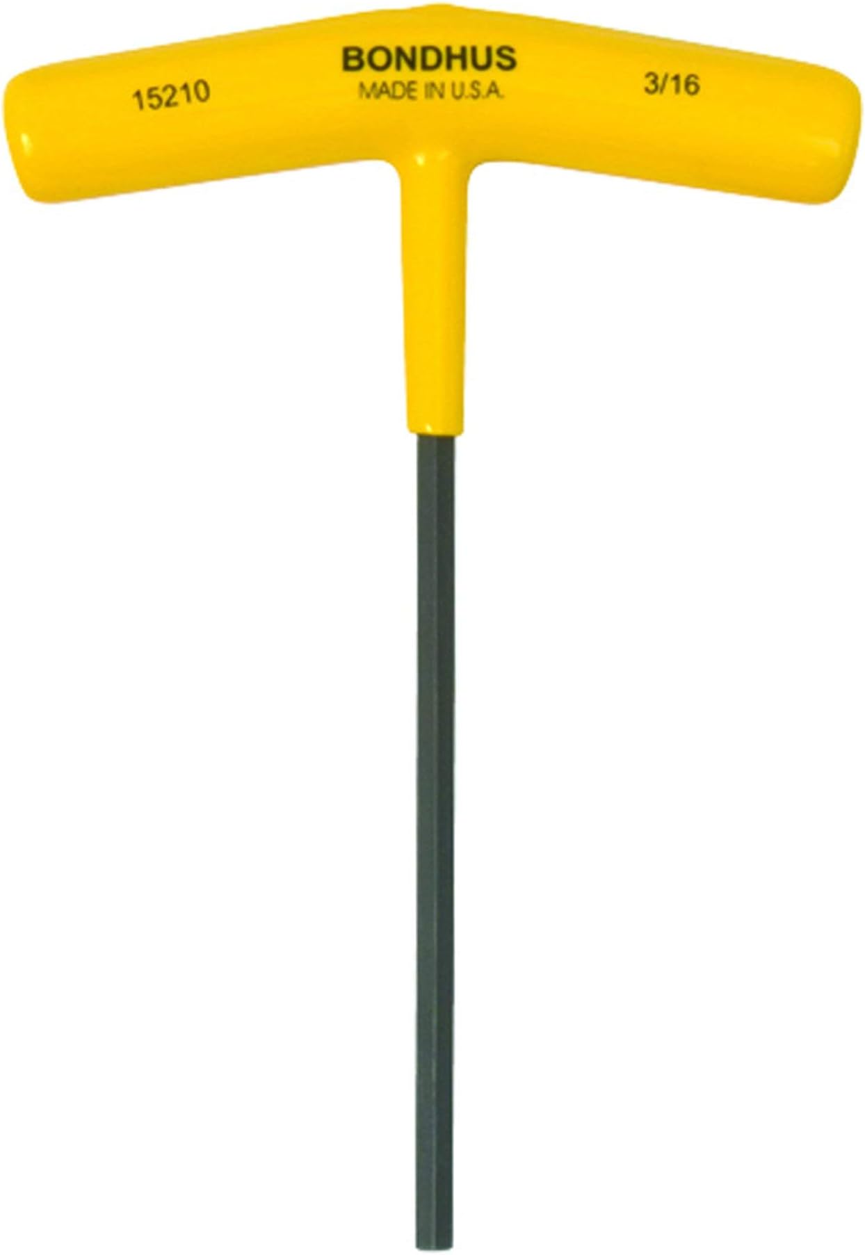 Bondhus 3/16 inches Hex, T-Handle, 6" Length