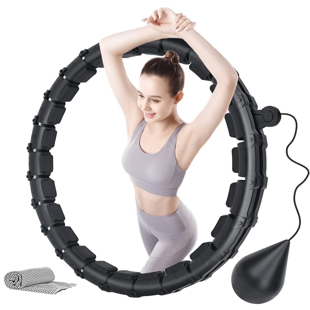 Cerceau Hula Hoop Smart Fitness Avec Balle De Poids 110cm - Massage Et Amincissement