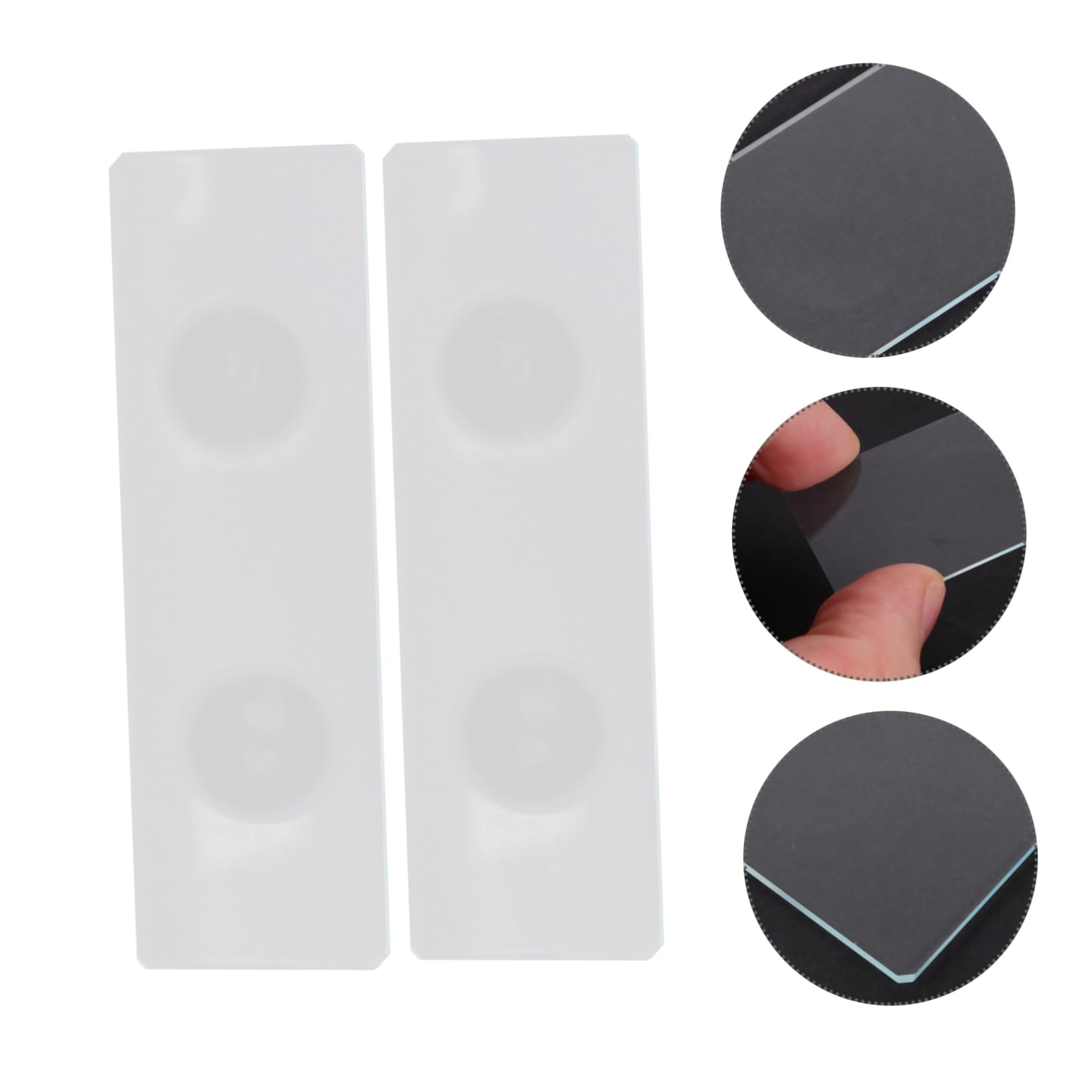 Holibanna de Portaobjetos de Vidrio Doble Cóncavo Superficie Lisa 50 Piezas para Muestras Acuáticas para Laboratorio y Observación Precisa