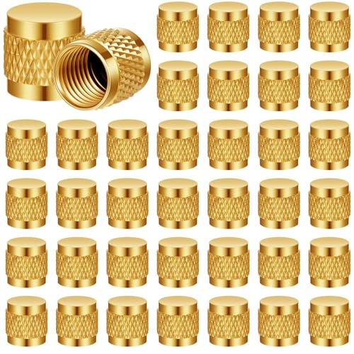 Image of Yaocom 50 Pcs 1 /4 Flare Brass Valve Cap HVAC Tool Bulk Round Compression Cap W /Neoprene Pipe O Ring Seal Refrigerant Locking Caps Plumbing Factories Supply