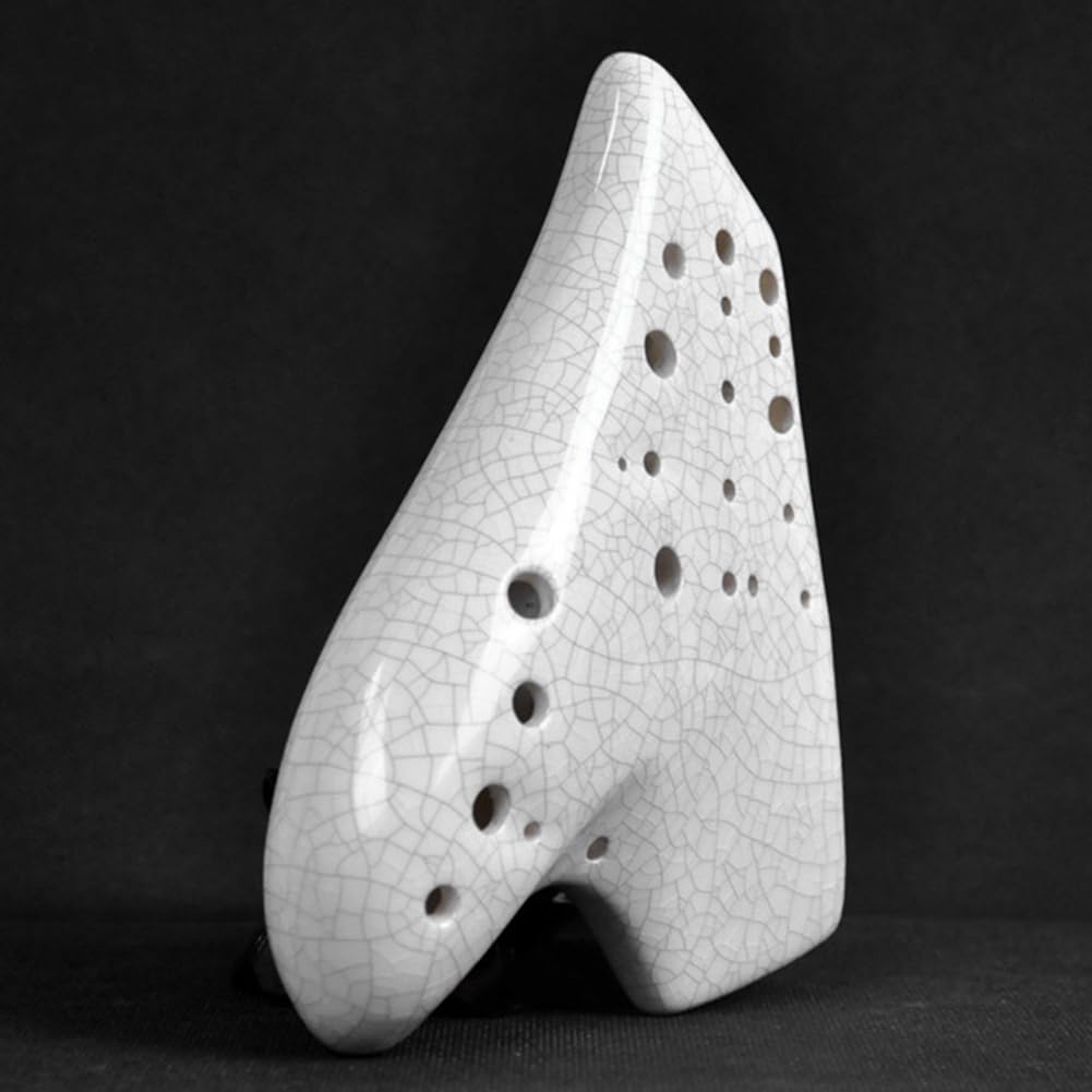 Biały instrument muzyczny Triple-Ocarina Alto-Ton C Legend Ocarinas Profesjonalny instrument muzyczny Akcesoria do fletów
