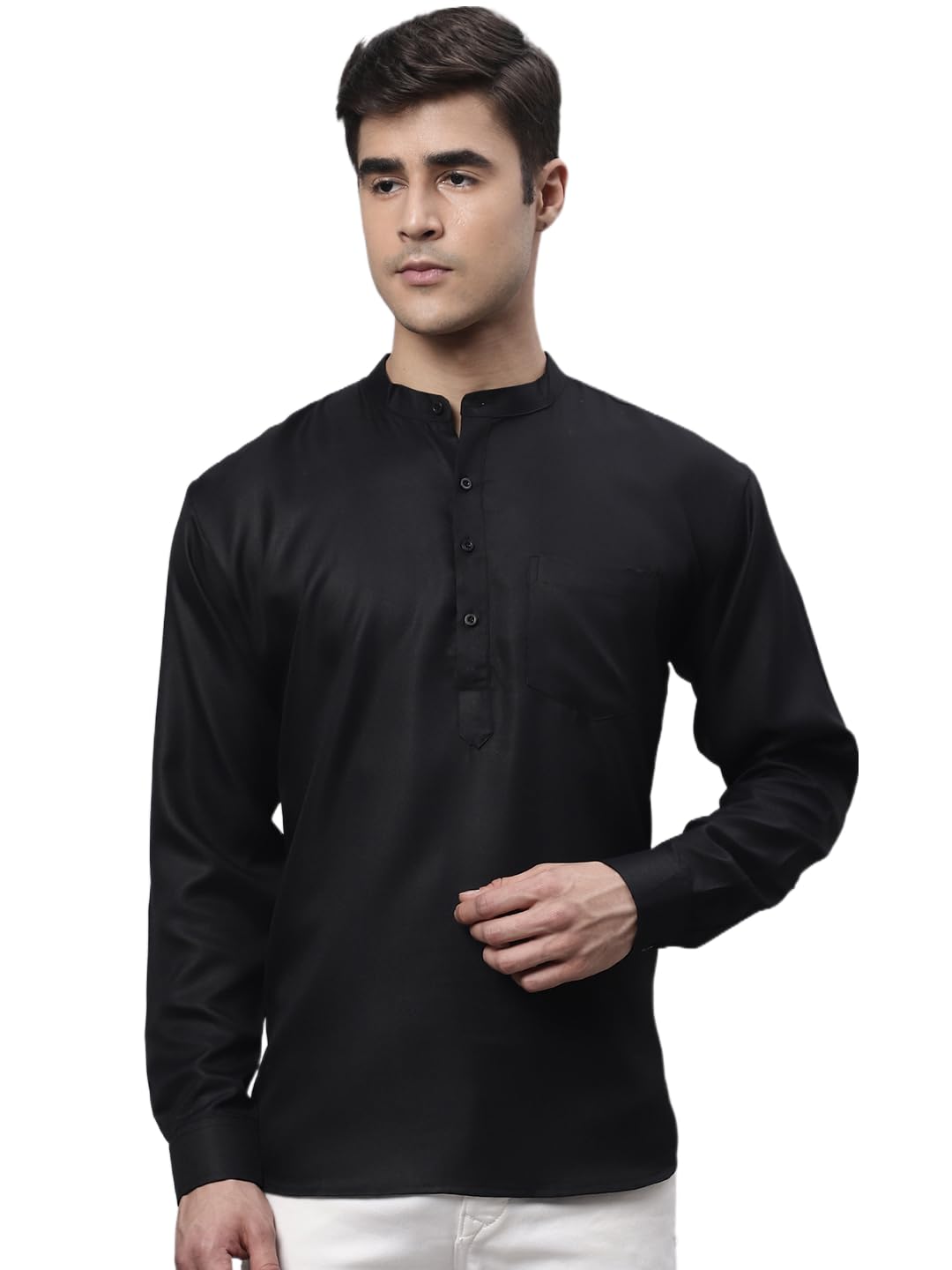 jompers Men's Cotton Solid Regular Kurta-picture-12