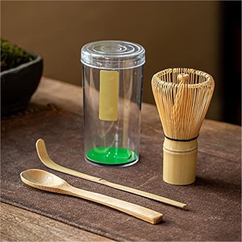 Handmade Japanese Matcha Whisk Set - 8-Piece Bamboo Tea Ceremony Kit with Chasen, Chashaku, Caddy & Tray - Complete Authentic Matcha Preparation Tools for Tea Lovers