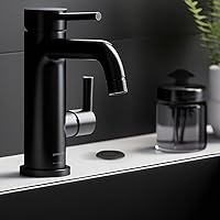 Vista 7 de 2.5" Long Single Outlet On/Off (Black) Air Switch Garbage Disposal Push Button with Cord, Kitchen Sink Top Switch, Garbage Disposal Kit for Waste