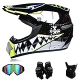 Motocross-Helm besticht mit einem stylischen und aggressiven Design. Geeignet für: Motocross/off road/downhill/ MTB/ dirt bike/ ATV/ BMX/ enduro/ quad/ mountainbike/ pocket bike