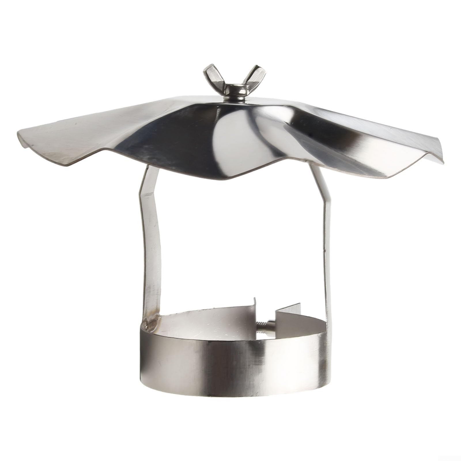 KGLHJDY Chimney Pot Roof Cowl for Camping Stoves - Stainless Steel Pipe Rain Hat 75mm H
