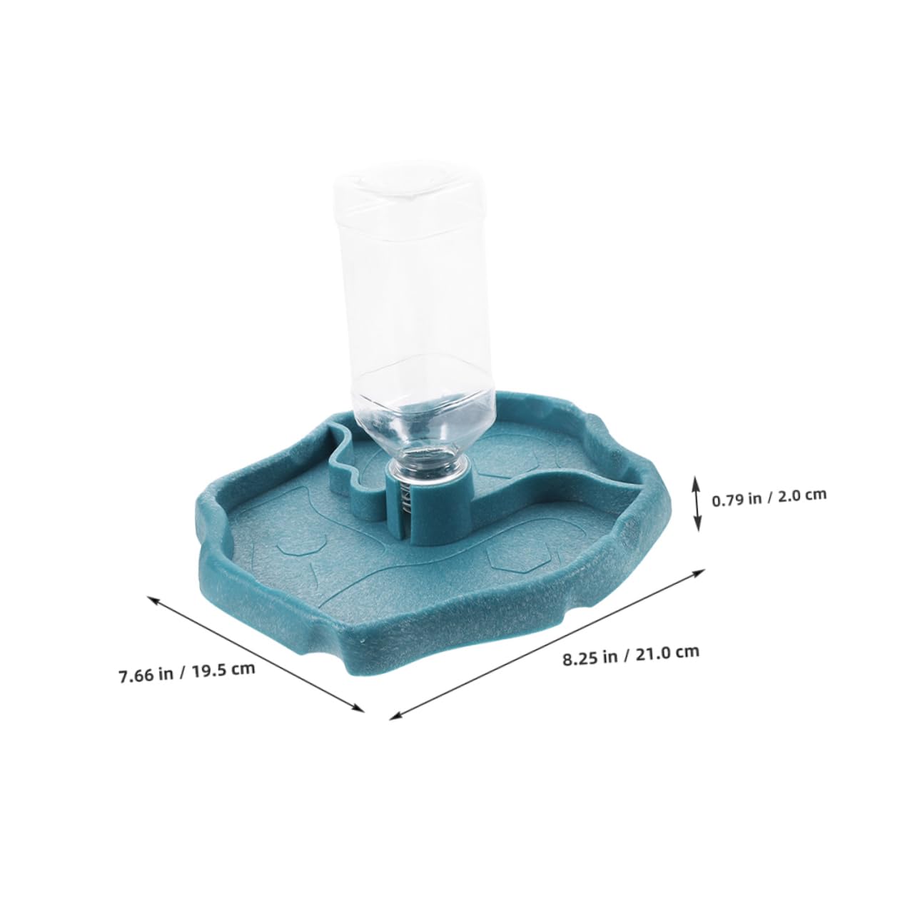 Distributore Automatico di Acqua Facile da Pulire per Rettili, Ciotola in ABS 2 Pezzi, per Tartarughe, Lucertole e Piccoli Animali | Abbeveratoio per Lucertole e Tartarughe, Vaschetta per Cibo e Acqua, Formato Doppio