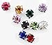 CraftbuddyUS 100 X 4.3mm Ss18 SEW on Mixed Silver Set Glass Crystal Diamante Rhinestone Craft