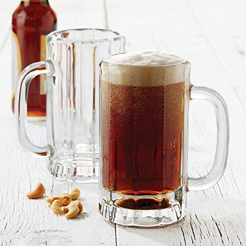 Libbey Heidelberg Glass Beer Mugs, 16-Ounce, Set Of 4 #TOP2