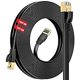 CABLE LAN DE ALTA VELOCIDAD: el cable ethernet Cat 7 admite un ancho de banda de hasta 600 MHz y una velocidad de transmisión de 10 Gbps, en comparación con el cable ethernet Cat 6/5/5e, el cable ethernet Cat 7 es más rápido y más estable, y proporciona una transmisión de datos de alta velocidad para aplicaciones, juegos y Transmisión de vídeo de alta definición. Es el mejor cable para juegos, trabajo y entretenimiento.