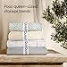 Niagara 4 Pack Bed Sheet Organizer and Storage Label Bands - Fully Elastic Stretchable Linen Closet Organizers and Storage - Bed Sheet Organizer Bands for Bed Sheets, Duvets, Quilts, Linen (Queen)
