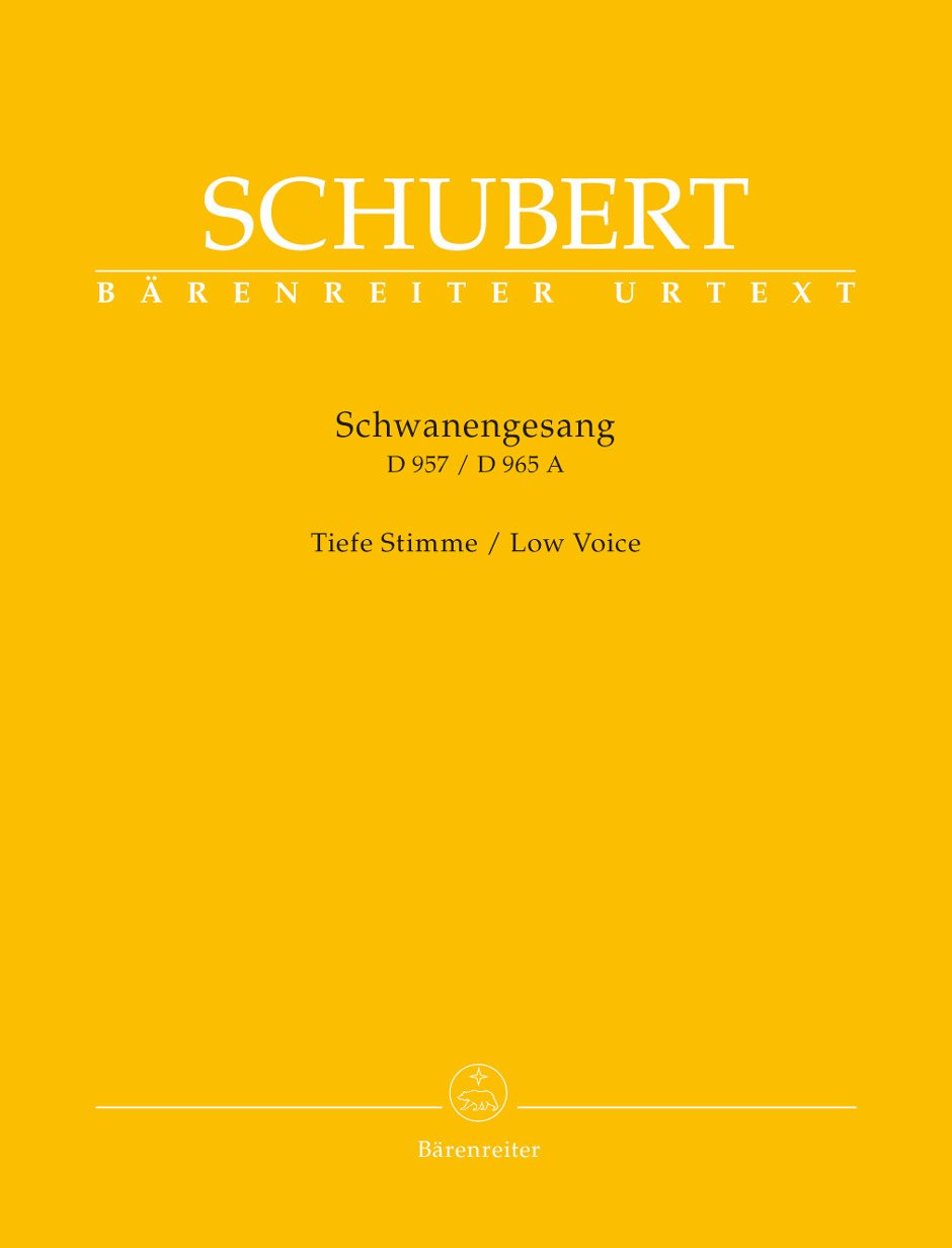 Schwanengesang Low Voice & Piano