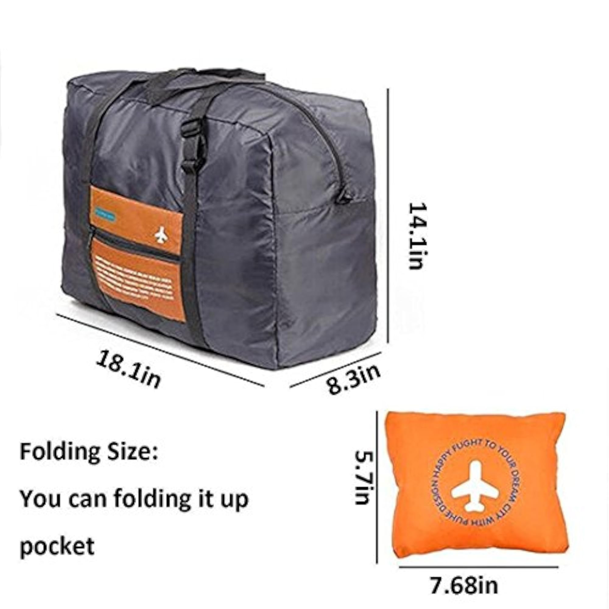 Folding Storage Luggage Bag for Travel and Sports Gear