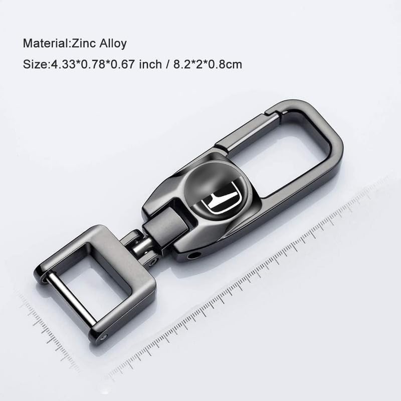 Contacts Heavy Duty Stainless Steel Key Chain Compatible with Honda New City, Elevate, Amaze – Car Keyring Accessory