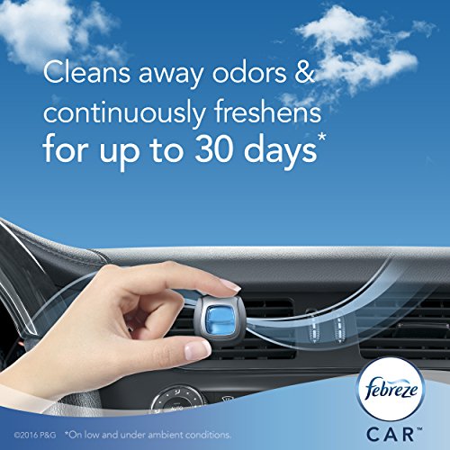 Image of Febreze Car Air Fresheners, Hawaiian Aloha, Odor Fighter for Strong Odors Car Vent Clips (16 Count)