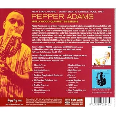 New Star Award - Down Beat's Critics Poll 1957 - Hollywood Quintet Sessions